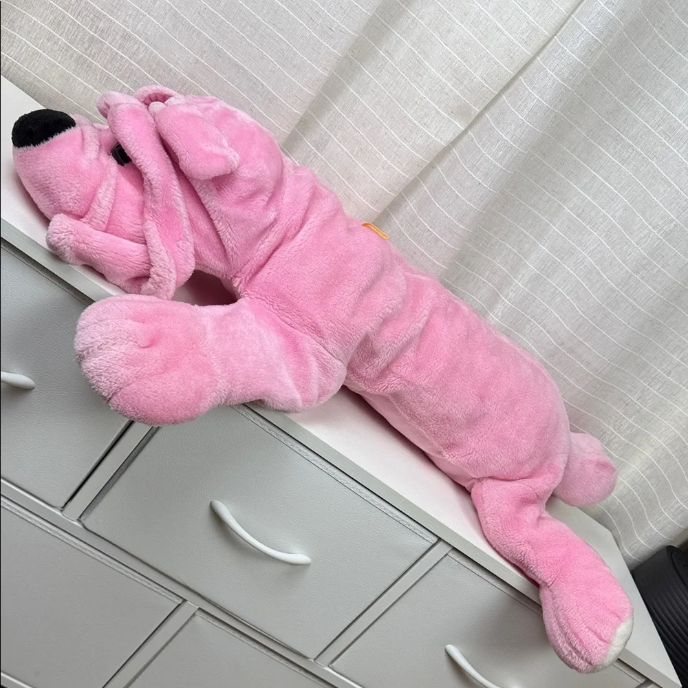 Charming Pink Plush Dog Toy